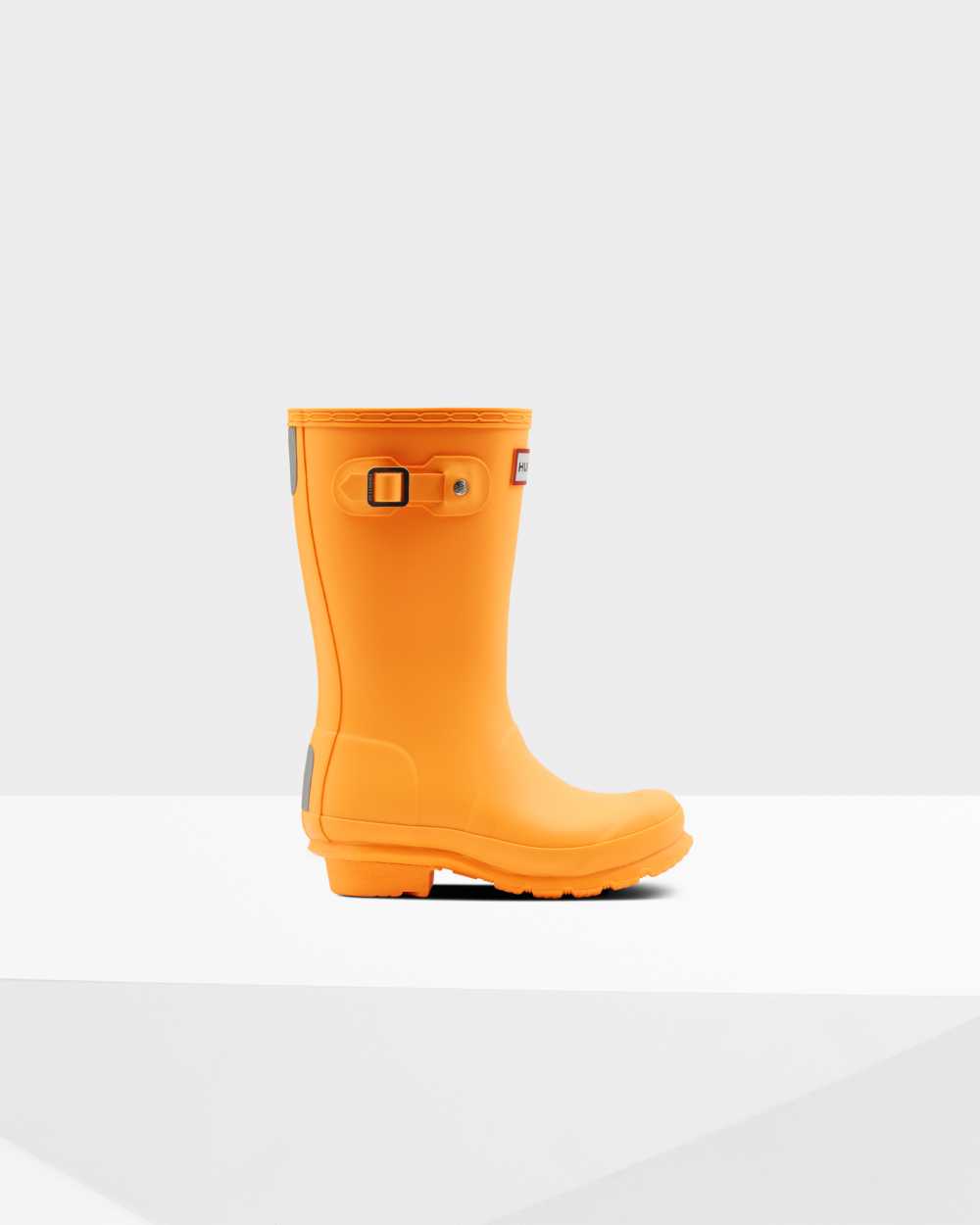 Hunter Kids Original Big Short Wellington Boots Orange,KVPR64372